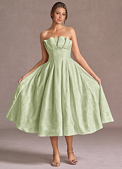Midi jurk Beatrice Licht Groen image3