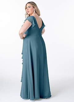 Azazie Omari Bridesmaid Dresses Bermuda A-Line Chiffon Dress image8