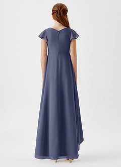 Azazie Breanne Junior Stormy A-Line Chiffon Dress image5