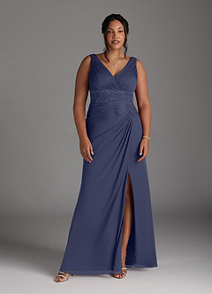 Azazie Winona Mother of the Bride Dresses Stormy Mermaid Sequins Mesh Dress image7