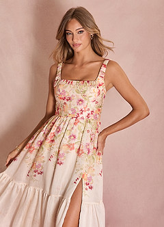 Ingrid Antique Floral Midi Dress image5