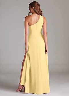 Azazie Brooke Bridesmaid Dresses Butter A-Line One Shoulder Chiffon Dress image7