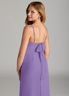 Azazie Mai Junior Tahiti Sheath Pleated Chiffon Dress image6
