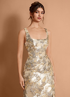 Othelia Argent Doré Robe maxi image2