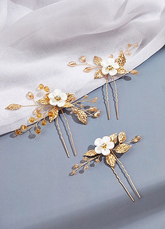 front Blossom Beauty Hair Pins