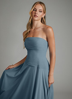 Azazie Layla Bridesmaid Dresses Twilight A-Line Strapless Chiffon Dress image6