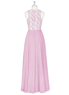 Azazie Kate Bridesmaid Dresses A-Line Lace Chiffon Floor-Length Dress image8