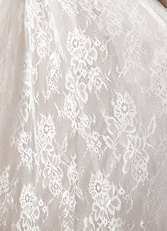 Azazie Demetria Vestidos de noiva Vestir Diamante Branco de Renda de Vestido de baile com Sem alças image5