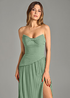 Azazie Becka Suknie dla druhen Linia A Bez ramiączek Szyfon Do ziemi Sukienka image6