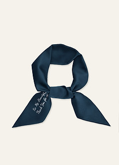 front Bridesmaid Matching Color Satin Scarf – Personalized Scarf