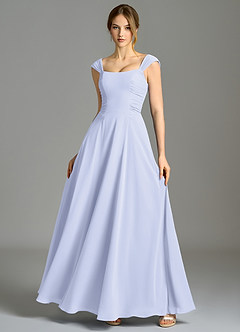 Azazie Oasis Brudtärnklänningar Klä av A-Linje i Chiffong med fickor Lavendel image7