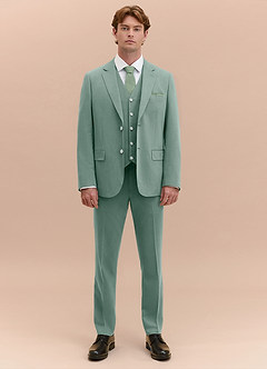 front William Matcha 3-delad kostym