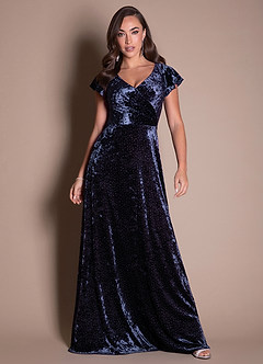 Alya Midnight Navy Maxi Dress image1