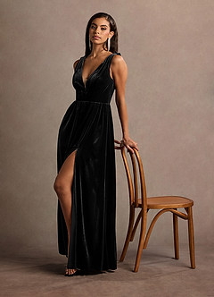 Katniss Black Rose Gown image2