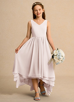 Azazie Kitten Junior Formal Flower Girl Klänningar Klä A-Line i Chiffong image4