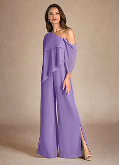 Azazie Halima Mother of the Bride Dresses Tahiti Jumpsuit/Pantsuit Side Slit Chiffon Dress image6