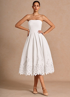 Vestido Blanco Midi Tovira image1