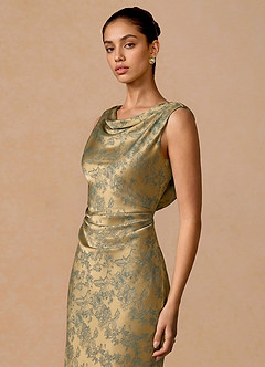 Juliska Green Brown Maxi Dress image6