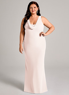 Azazie Rylina Bridesmaid Dresses Rose Petal Mermaid Pleated Chiffon Dress image7