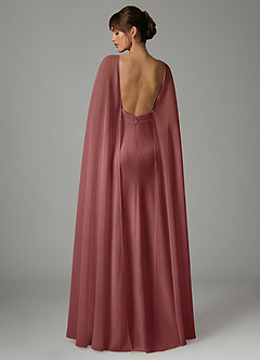 Azazie Stefania Vestidos de madrinha de casamento Vestido Ametista de Cetim elástico de Linha A image4