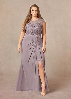 Azazie Libby Mother of the Bride Dresses Dusk A-Line Scoop Sequins Chiffon Dress image7