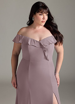 Azazie Sophie Bridesmaid Dresses Dusk A-Line Off the Shoulder Chiffon Convertible Dress image11