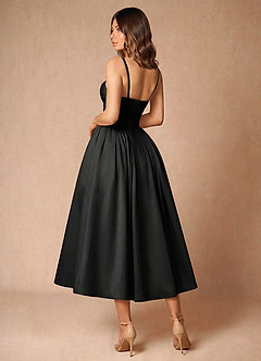 Relana Black Midi Dress image2