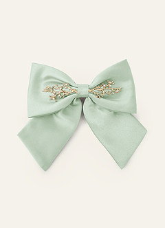 front Pinza para el pelo con lazo de rama de metal de color a juego