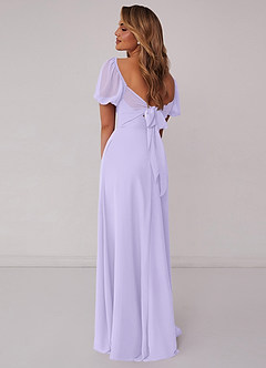 Barbie ♥ Azazie Bridesmaid Dresses Lilac A-Line Pleated Chiffon Dress image3