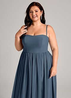 Azazie Calianna Bridesmaid Dresses Neptune A-Line Off the Shoulder Chiffon Convertible Dress image11