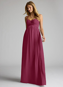 Azazie Llana Abiti da damigella d'onore premaman Abito A-Line Chiffon Floor-Length image3