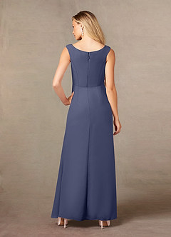 Azazie Yarrow Mother of the Bride Dresses Stormy A-Line Pleated Chiffon Dress image2