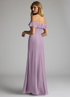 Azazie Sophie Bridesmaid Dresses Wisteria A-Line Off the Shoulder Chiffon Convertible Dress image5