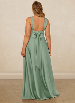 Christian Siriano Bridal for Azazie 1001 Bridesmaid Dresses Matcha A-Line Sweetheart Neckline Stretch Satin Dress image12
