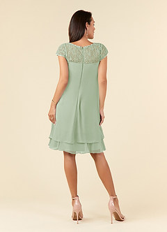 Azazie Tess Mother of the Bride Dresses Dusty Sage Empire Sequins Chiffon Dress image2