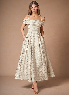 Maelys Cream Midi Dress image5