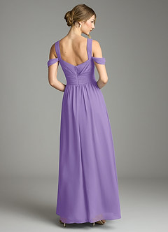 Azazie Lianne Bridesmaid Dresses Tahiti A-Line Off the Shoulder Chiffon Dress image7