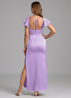 Azazie Demia 신부 들러리 드레스 쉬스 스윗하트 네크라인 스트레치 새틴 발목 길이 드레스 image6