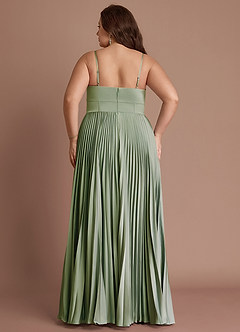 Tyla Dusty Sage Pleated Maxi Dress image9