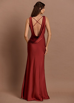 Vestido Terracota Largo Cheryl image2