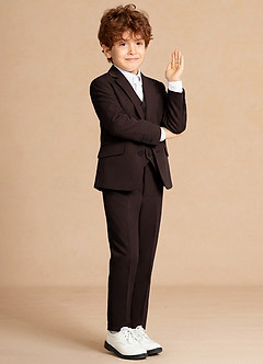 front Finn Ganache Boy 3-Piece Suit