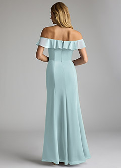 Azazie Sophie Bridesmaid Dresses Mist A-Line Off the Shoulder Chiffon Convertible Dress image3