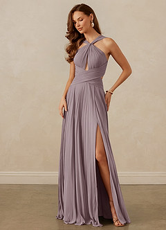 Christian Siriano Bridal for Azazie 1009 Bridesmaid Dresses Dusk A-Line Pleated Chiffon Dress image8
