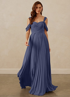 Christian Siriano Bridal for Azazie 1013 Bridesmaid Dresses Stormy A-Line Off the Shoulder Chiffon Dress image9