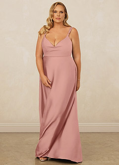 Christian Siriano Bridal for Azazie 1001 Bridesmaid Dresses Rosette A-Line Sweetheart Neckline Stretch Satin Dress image15