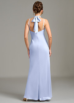 Azazie Cassiana Bridesmaid Dresses Ice Mermaid Pleated Chiffon Dress image6