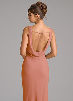 Azazie Rylina Bridesmaid Dresses MAI TAI Mermaid Pleated Chiffon Dress image2