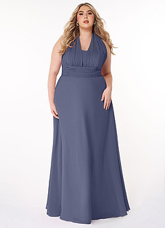 Azazie Fifi Bridesmaid Dresses Stormy A-Line Strapless Chiffon Convertible Dress image12