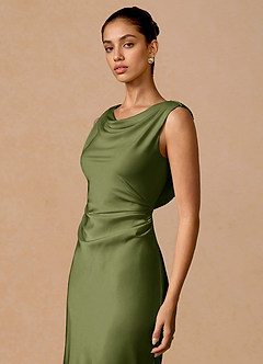 Evarine Olive Maxi Dress image5