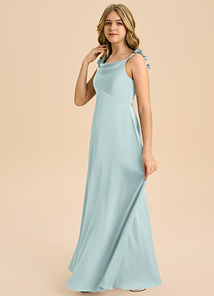 Azazie Gumdrop Junior Klä av Imperium i Stretch Satin Plisserad image5